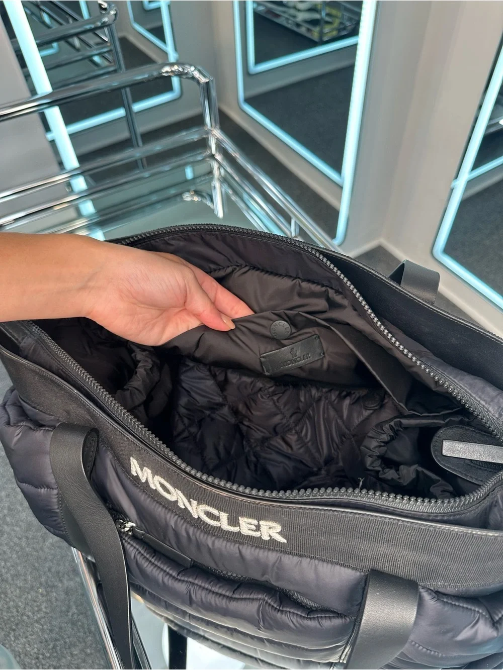 Moncler Padded Diaper/Changing Bag